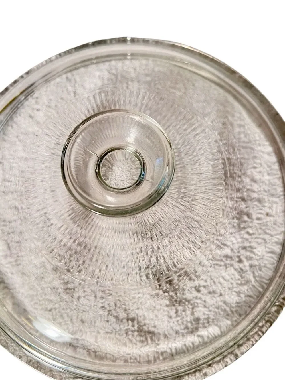 CORNING WARE PYREX USA #15 Round Replacement Clear Glass Lid Marked V 2.5C A